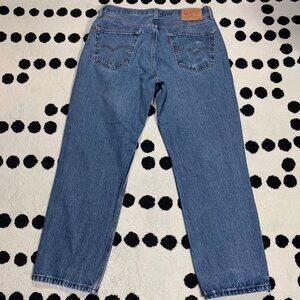 Levi's 550 Jeans Mens 34x29 Relaxed Fit Distressed Faded Denim Straight Leg 90s